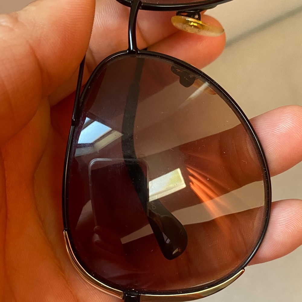 Michael Kors Black and Gold Aviator Sunglasses - Picture 5 of 7